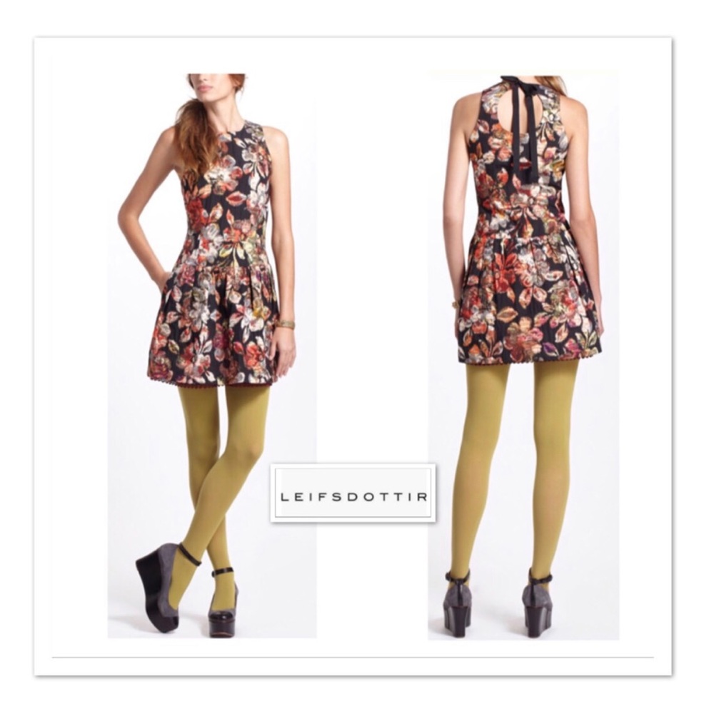 Anthropologie Leifsdottir Adelita Brocade Dress